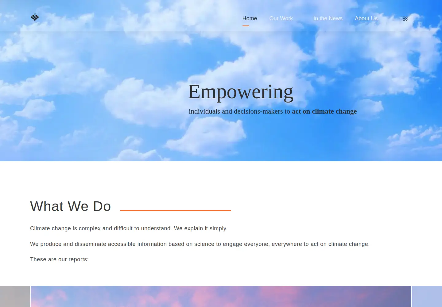 Captured homepage of feu-us.org in the current scan