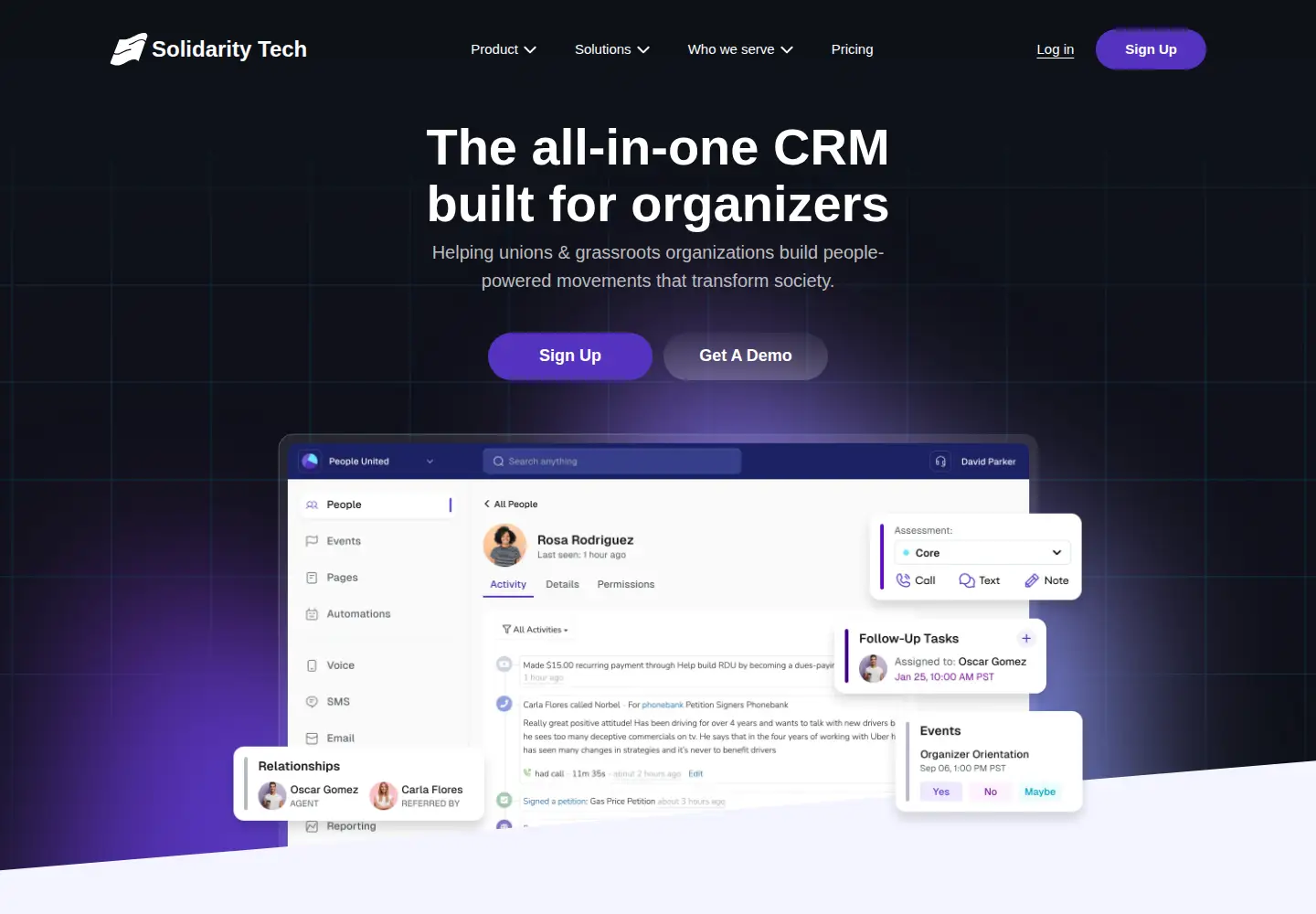 Screenshot of solidarity.tech