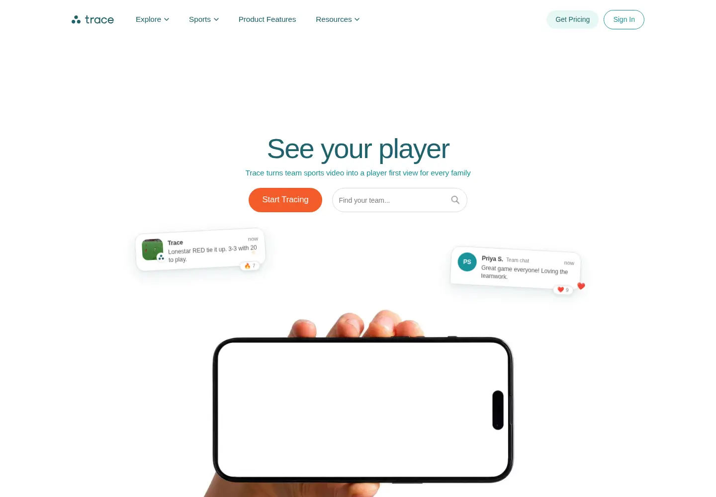 Screenshot of traceup.com