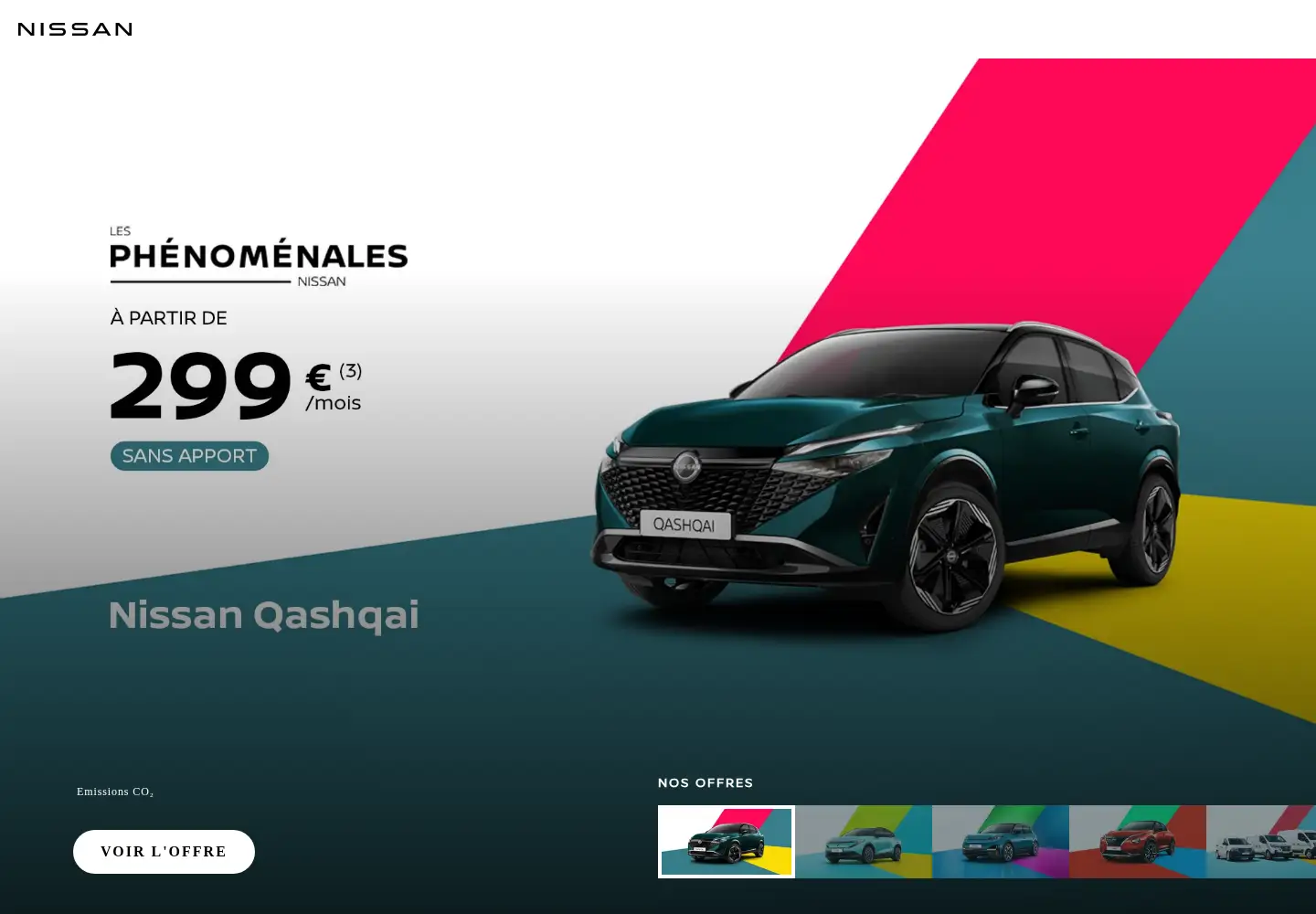 Screenshot of nissan.fr