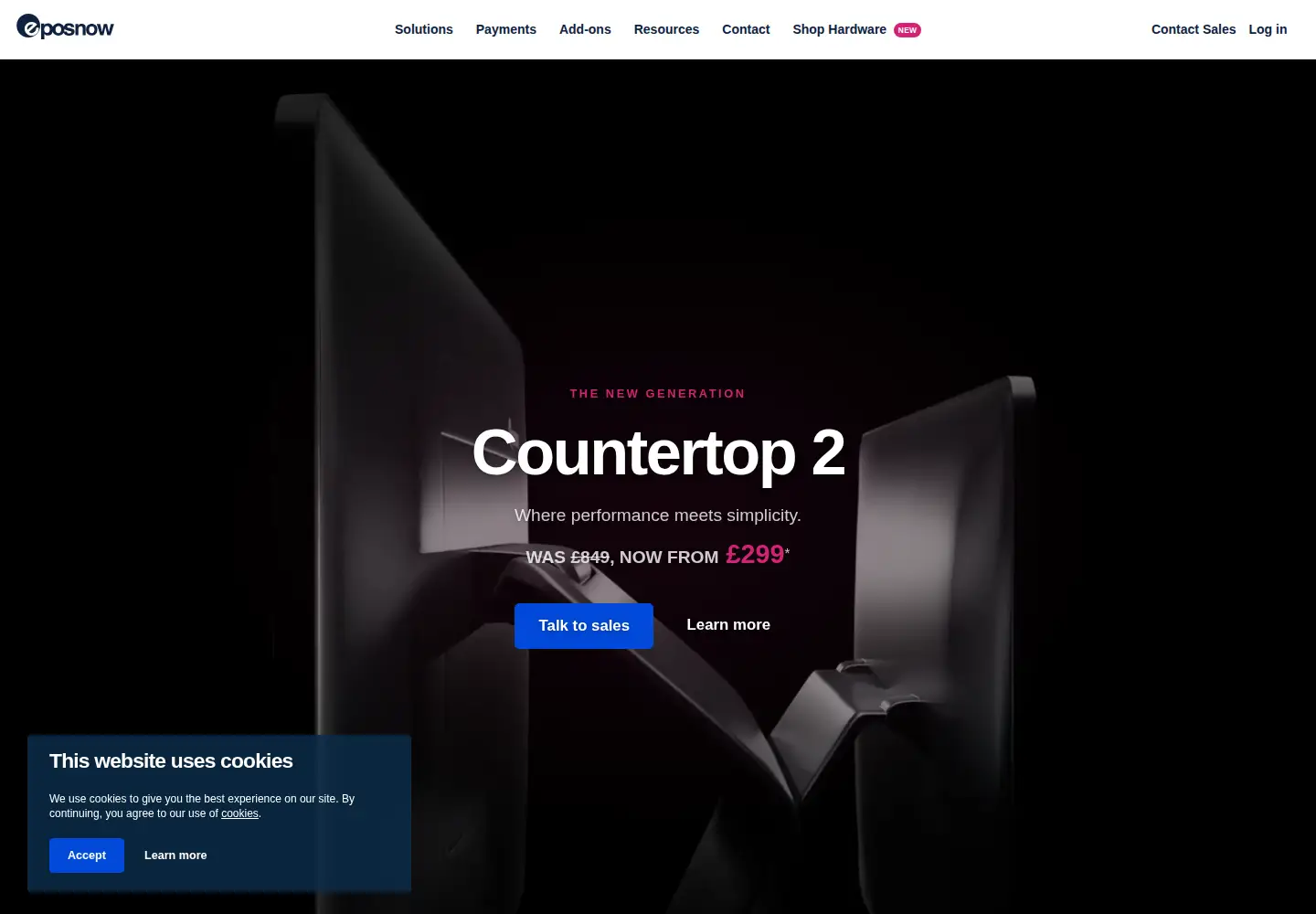 Screenshot of eposnow.com