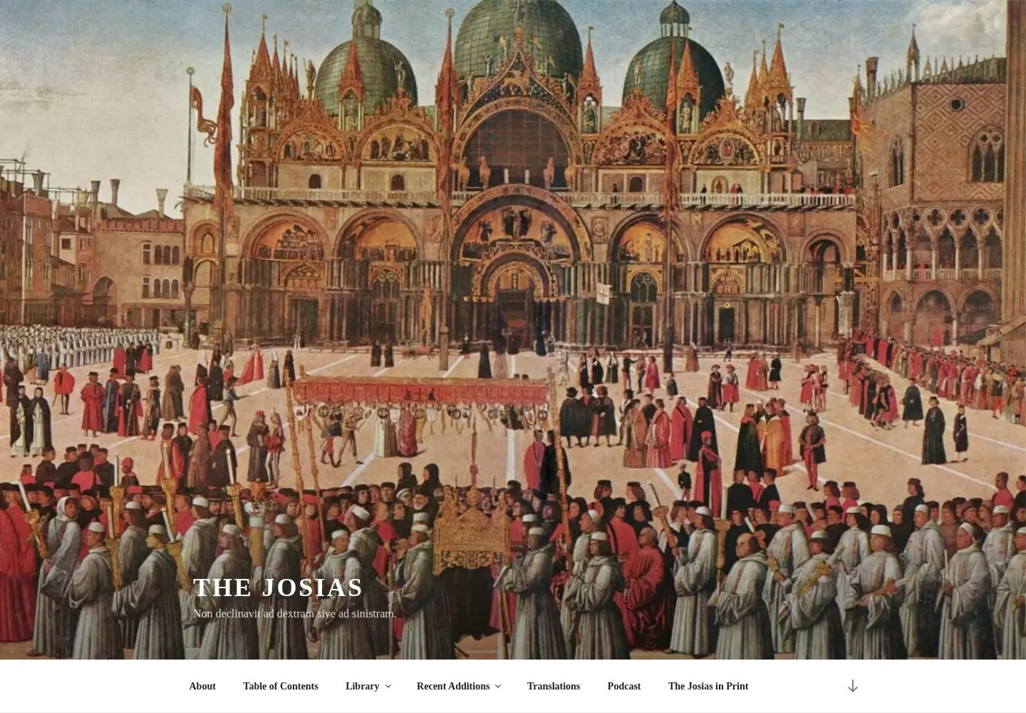 Captured homepage of thejosias.com in the current scan