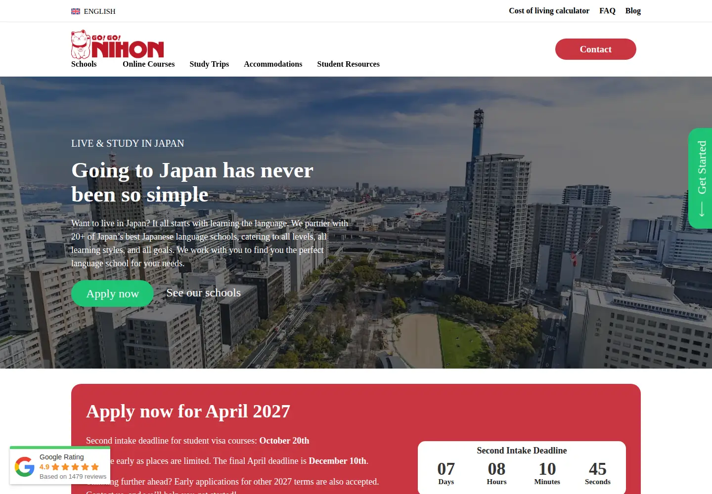 Screenshot of gogonihon.com