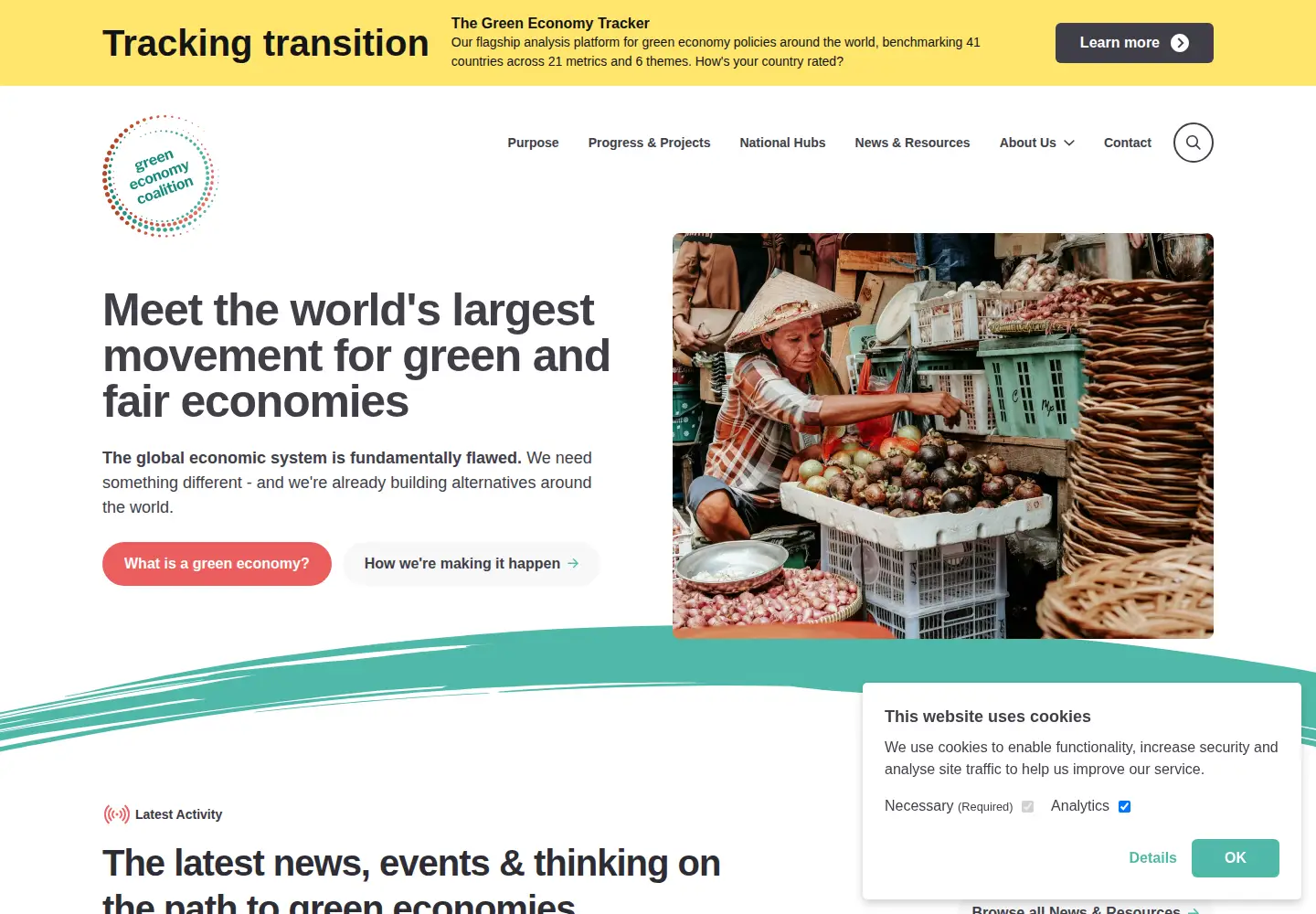 Screenshot of greeneconomycoalition.org