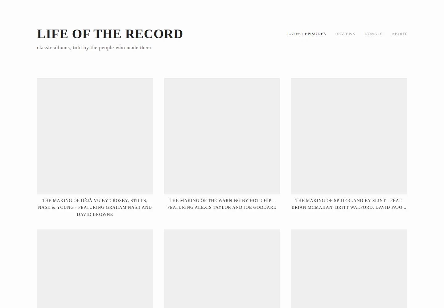 Screenshot of lifeoftherecord.com