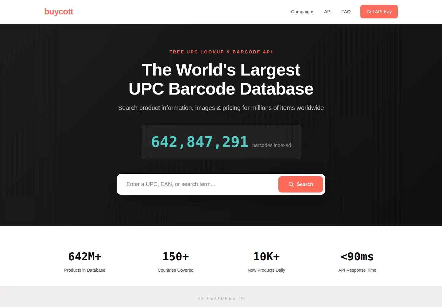 Screenshot of buycott.com