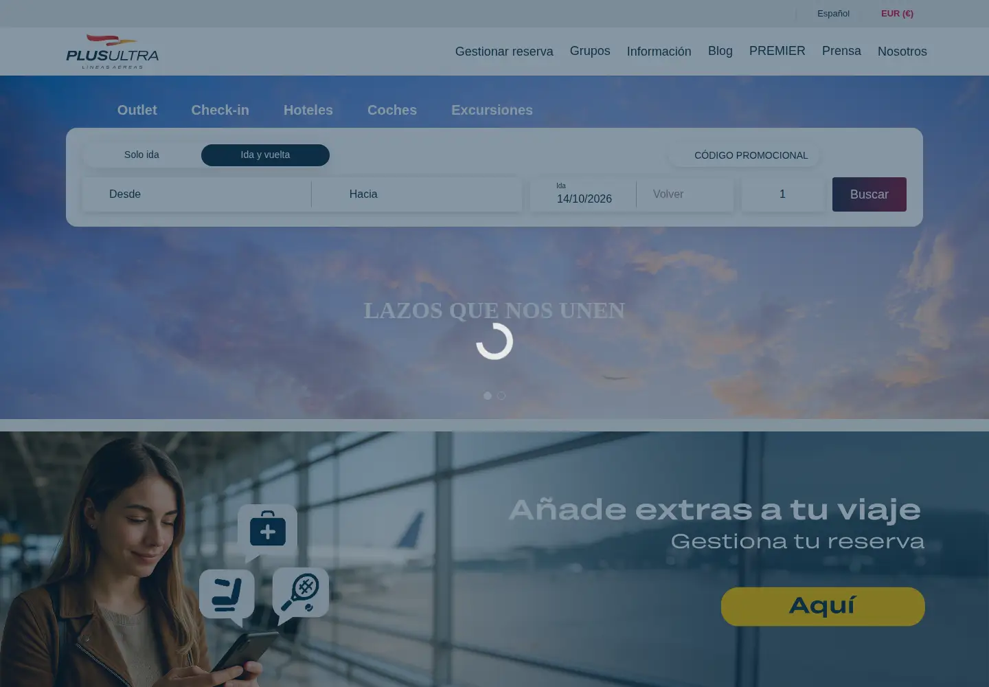Screenshot of plusultra.com