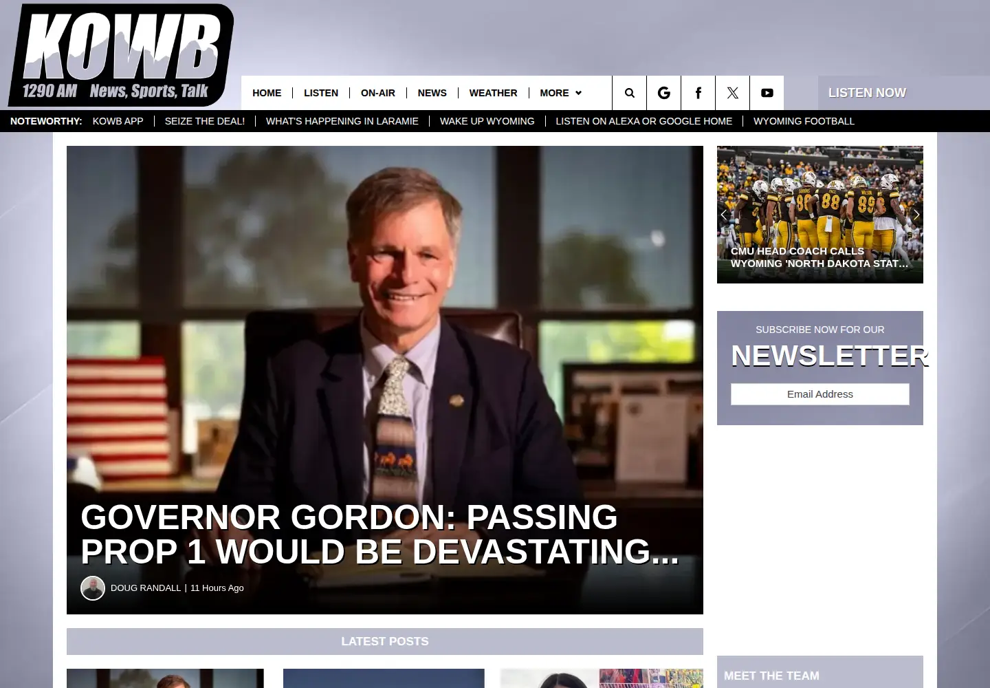 Screenshot of kowb1290.com