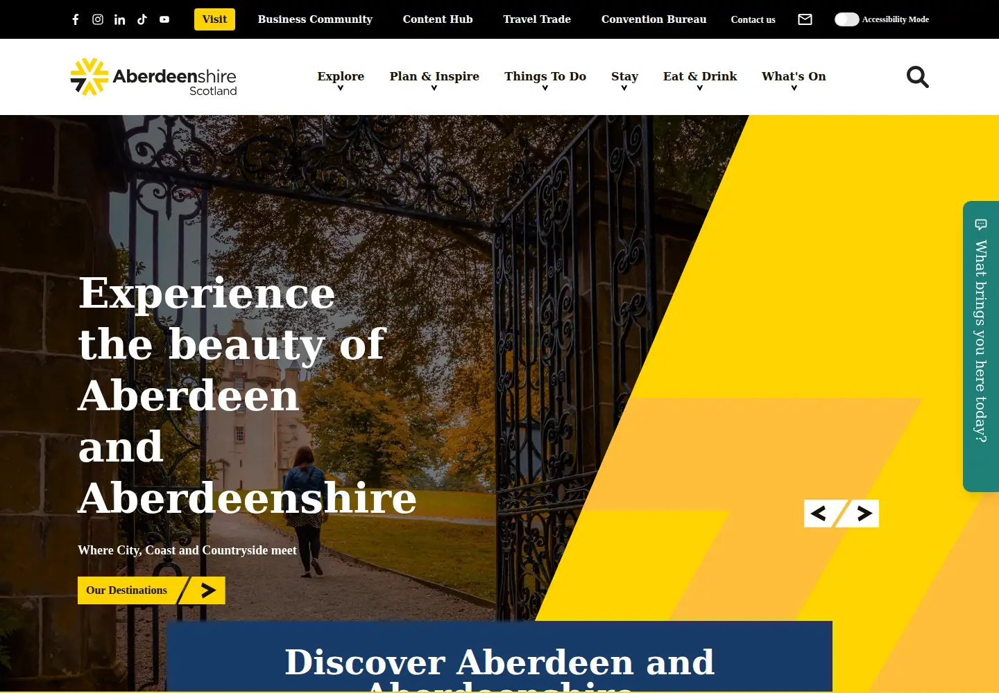 Screenshot of visitabdn.com