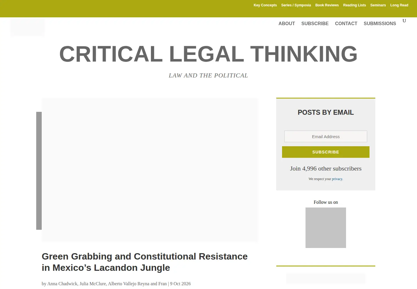 Screenshot of criticallegalthinking.com