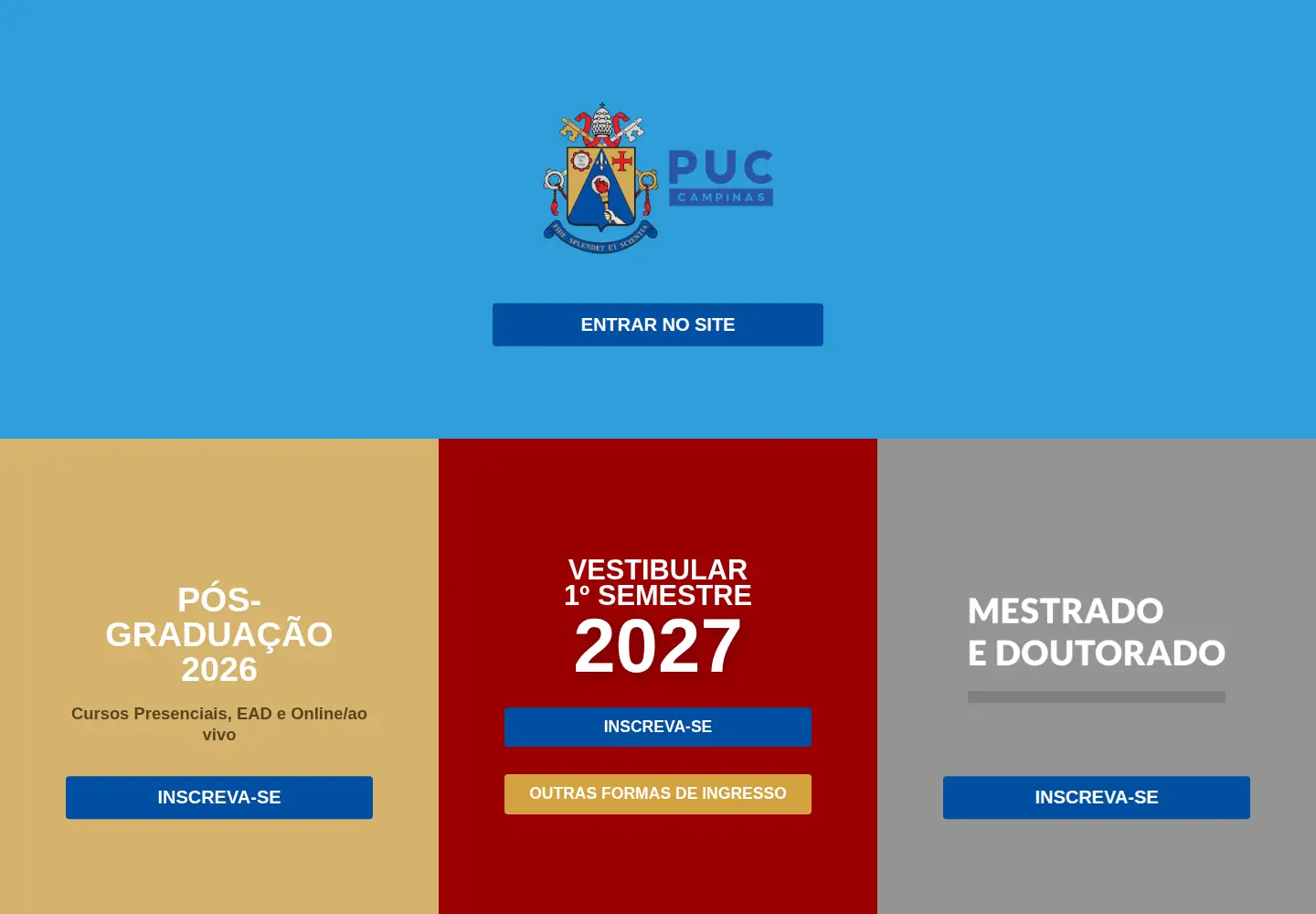 Screenshot of puc-campinas.edu.br