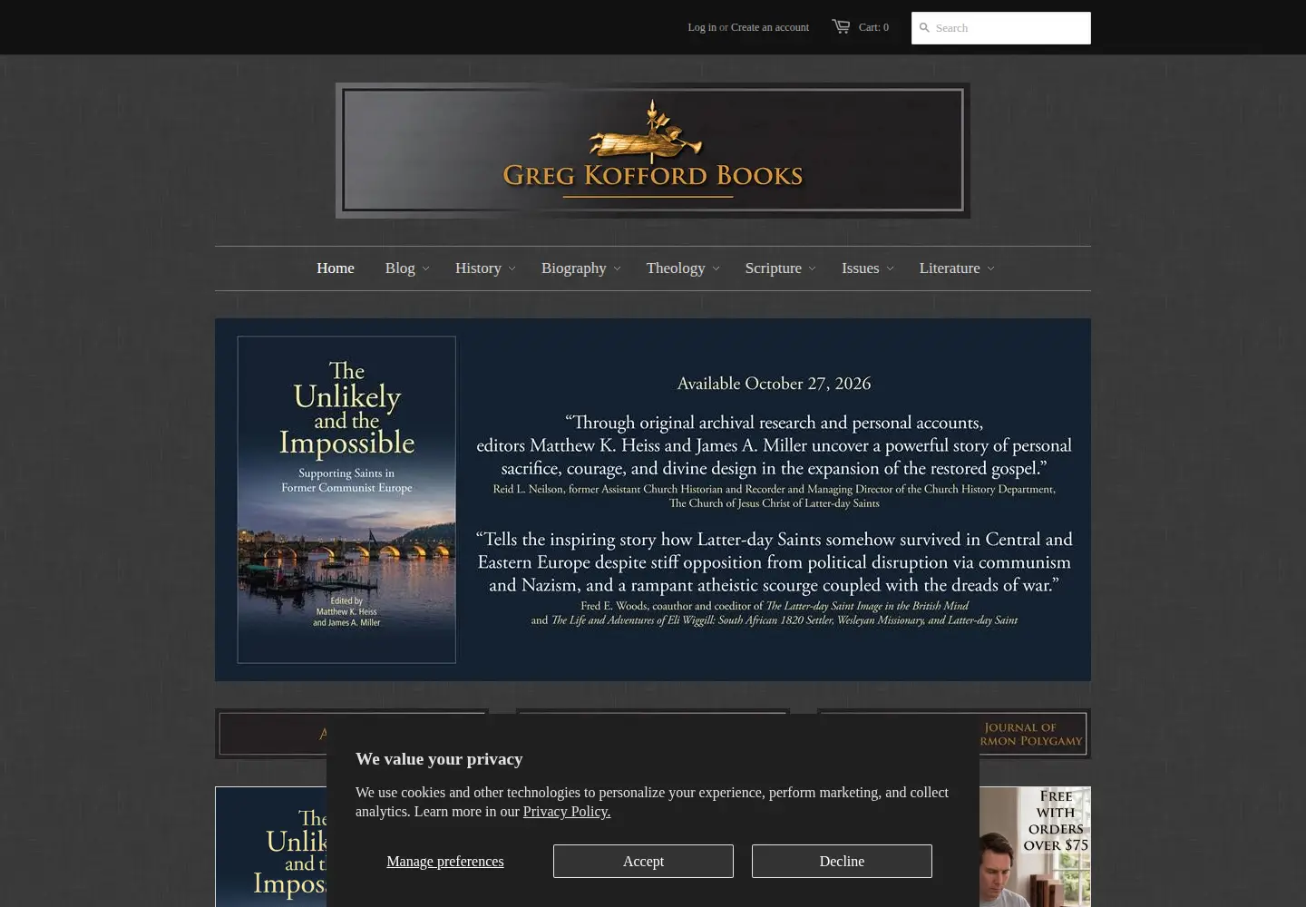 Captured homepage of gregkofford.com in the current scan
