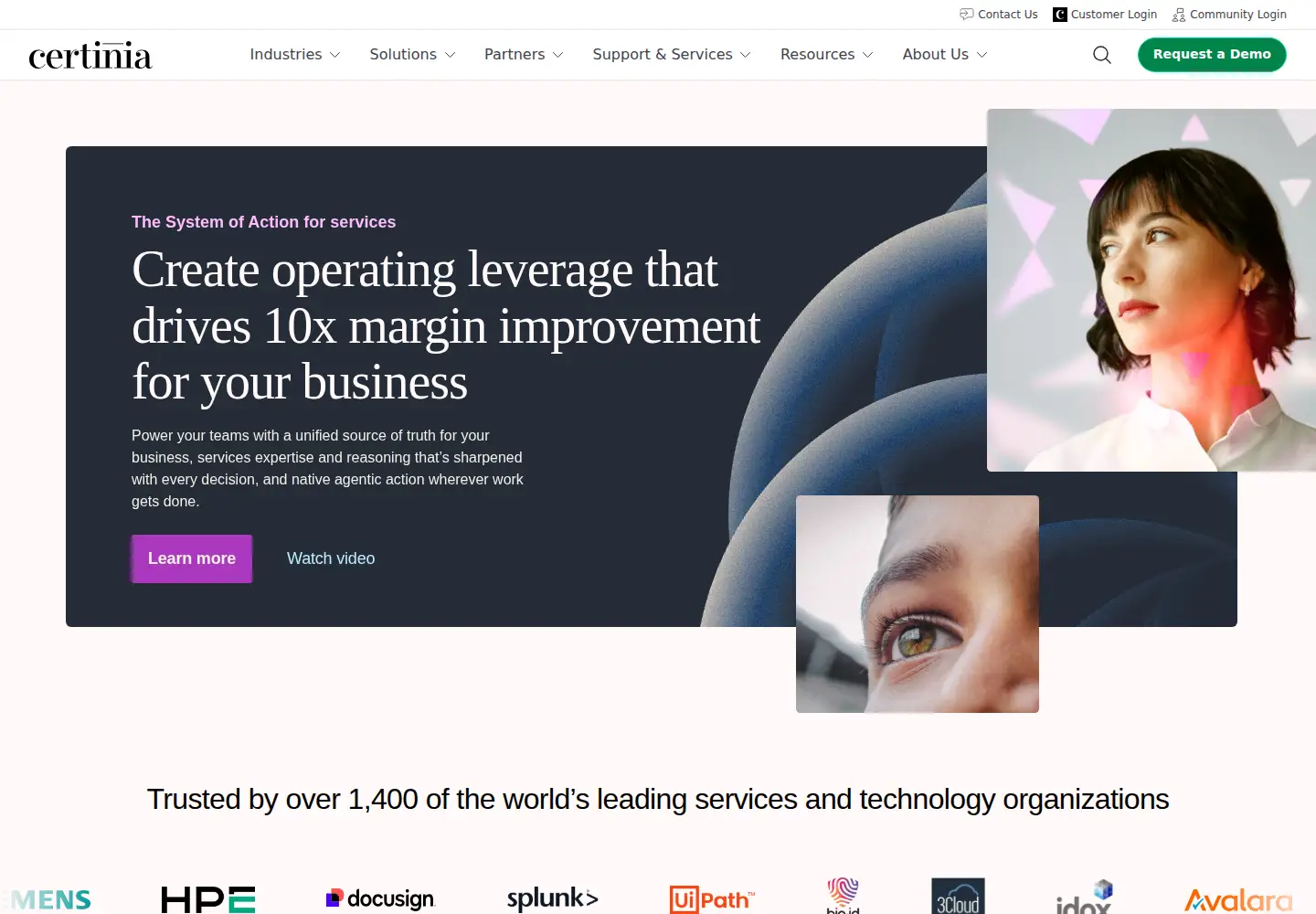 Screenshot of certinia.com