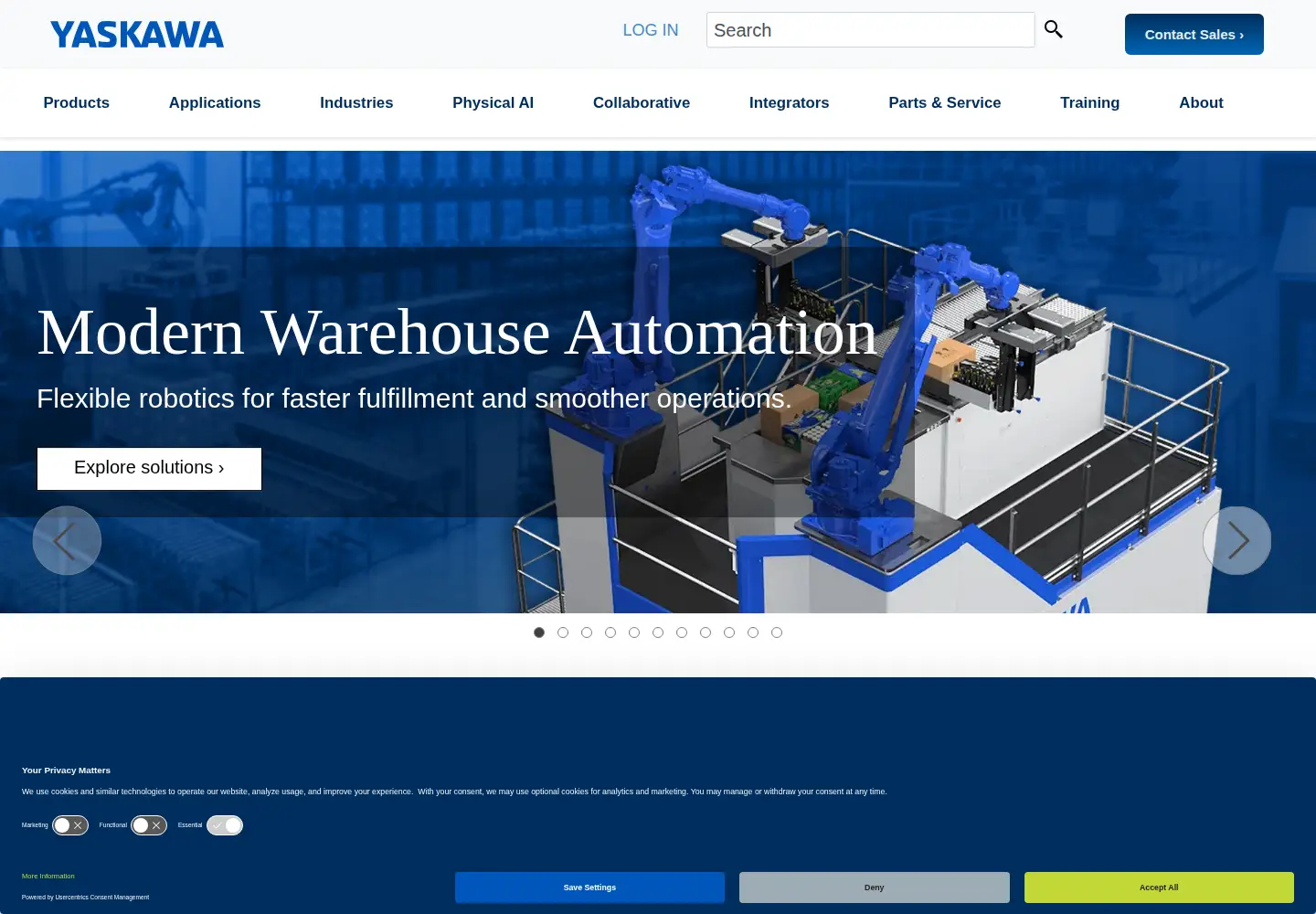 Captured homepage of motoman.com in the current scan