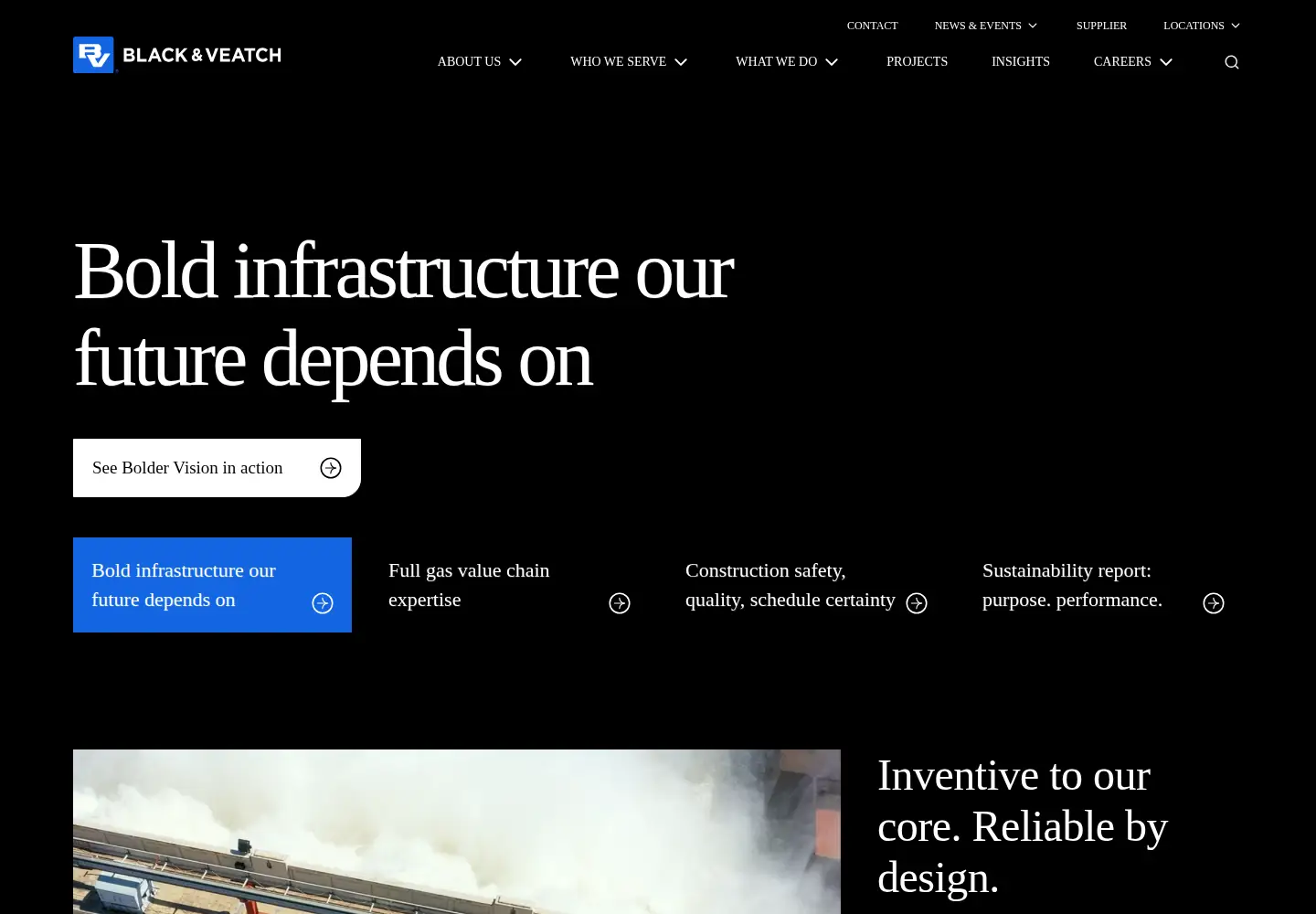 Screenshot of bv.com