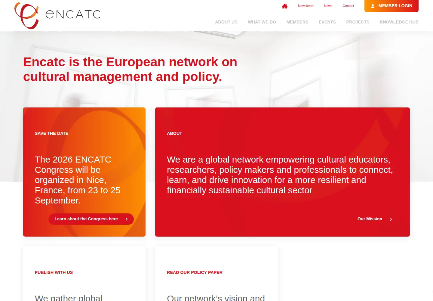 Screenshot of encatc.org