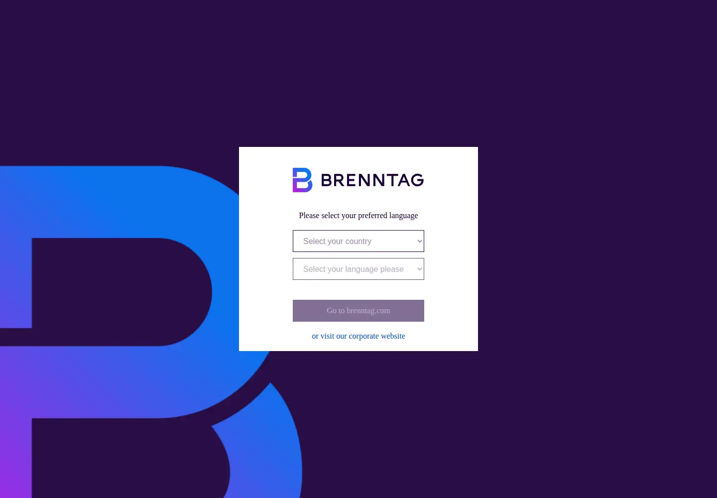 Screenshot of brenntag.com