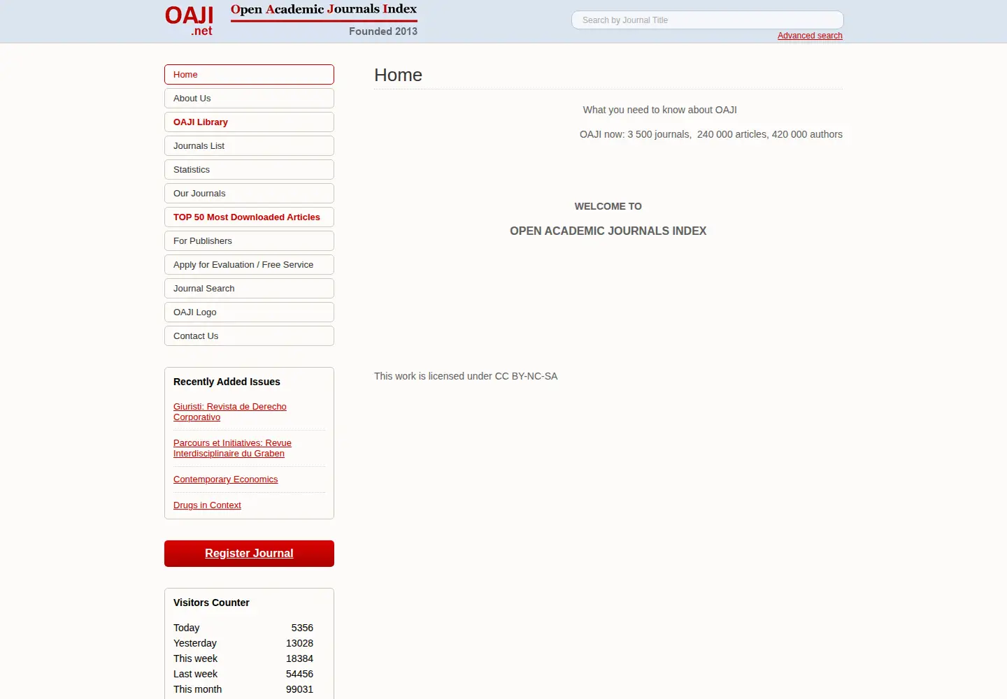 Captured homepage of oaji.net in the current scan