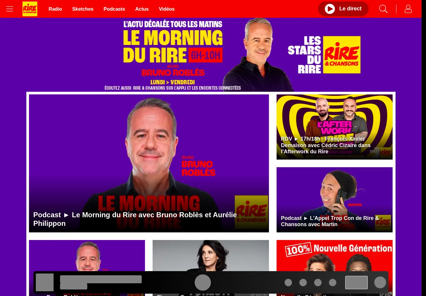 Screenshot of rireetchansons.fr