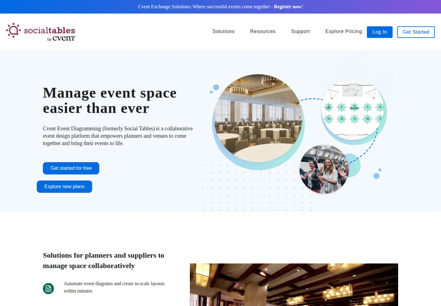 Screenshot of socialtables.com