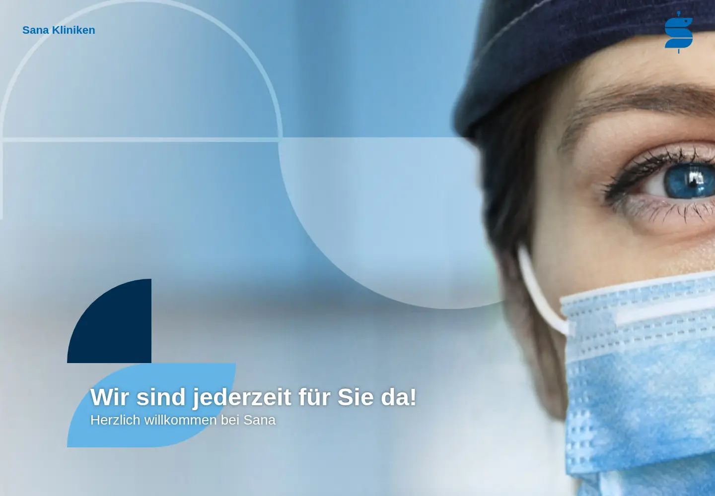 Captured homepage of sana.de in the current scan