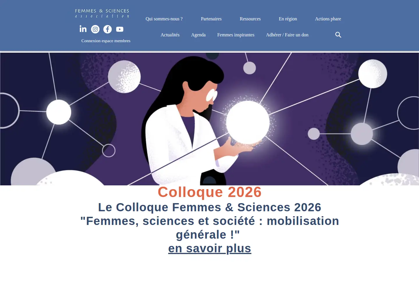 Screenshot of femmesetsciences.fr