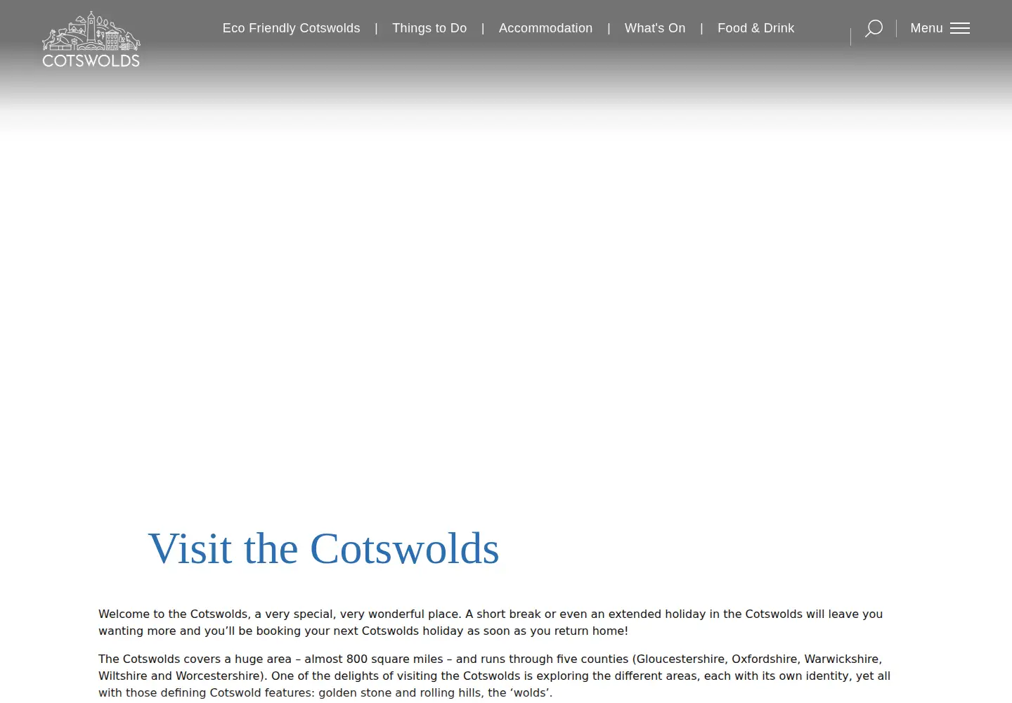 Screenshot of cotswolds.com