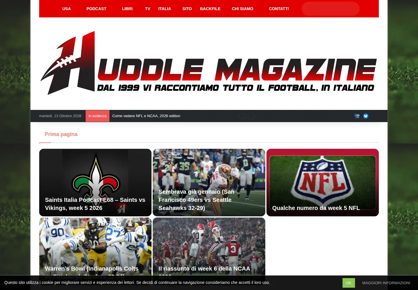 Screenshot of huddle.org