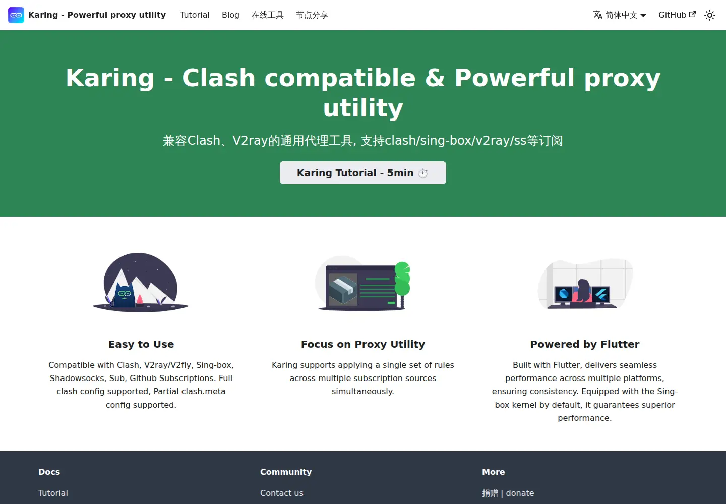 Screenshot of karing.app