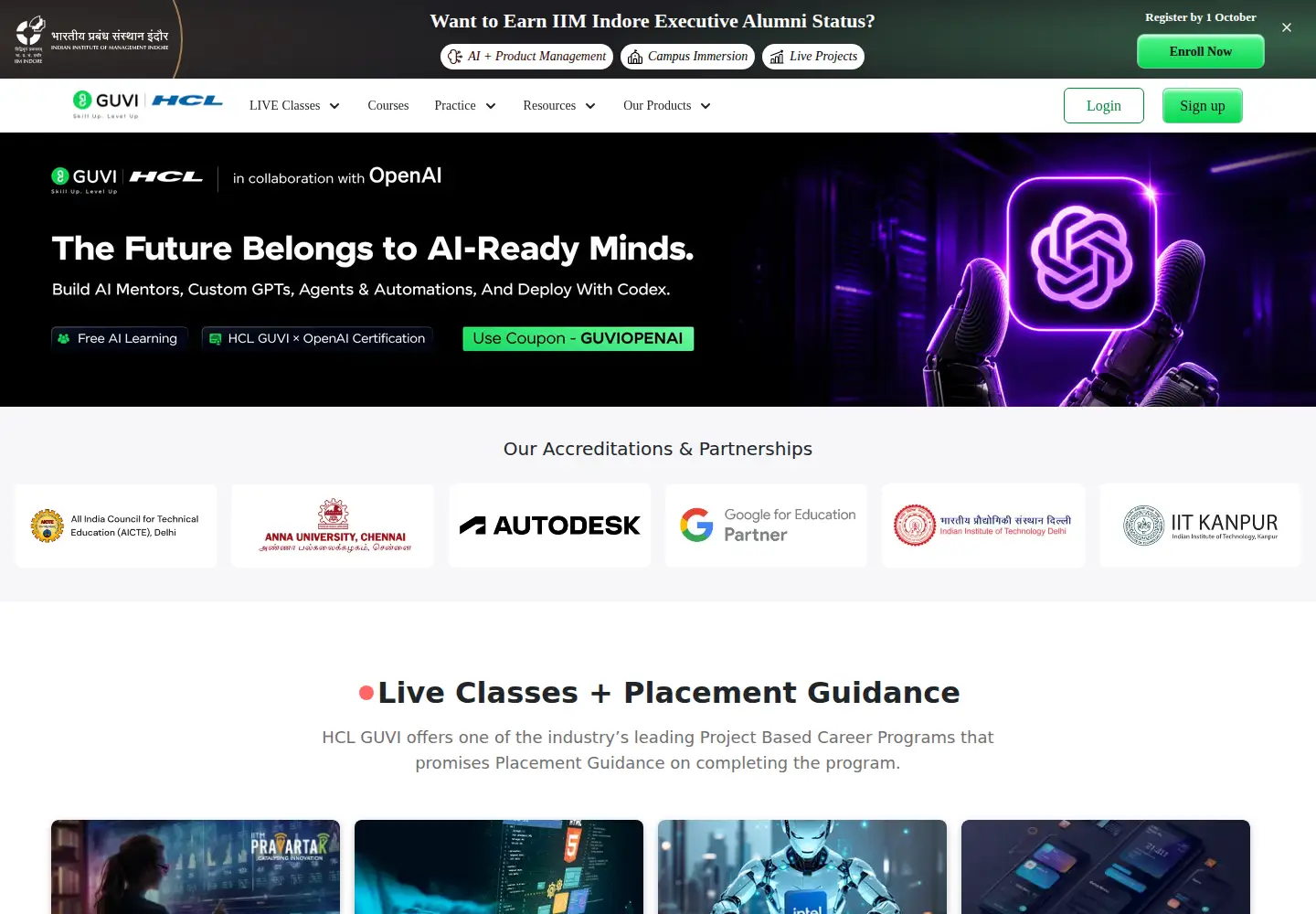 Screenshot of studytonight.com
