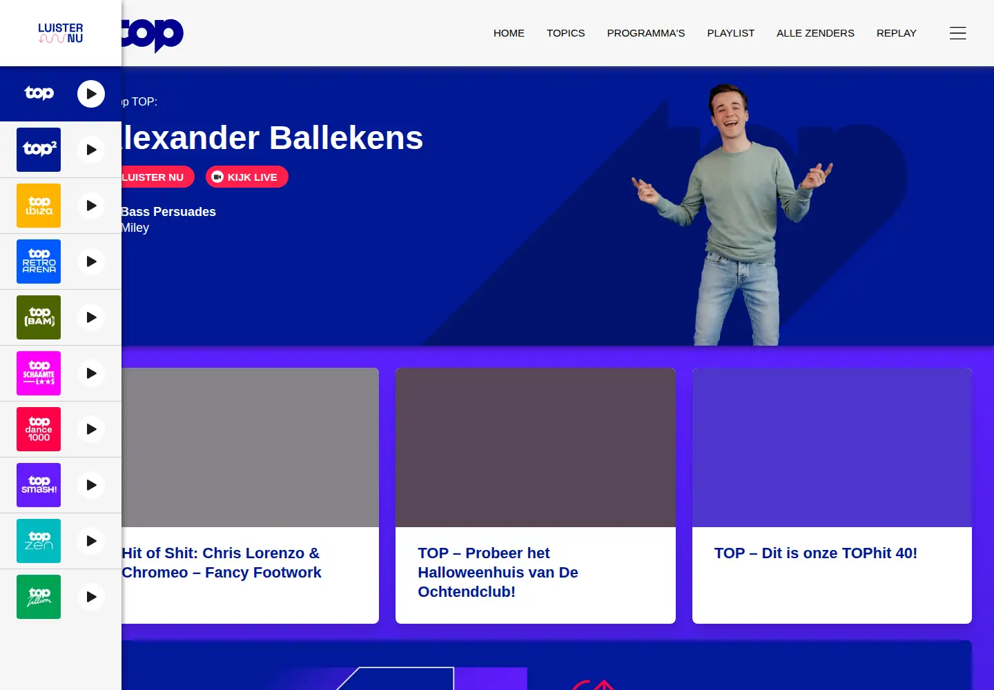 Screenshot of topradio.be