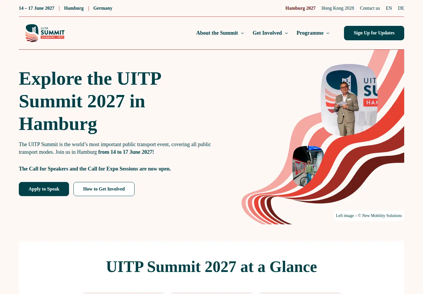 Captured homepage of uitpsummit.org in the current scan
