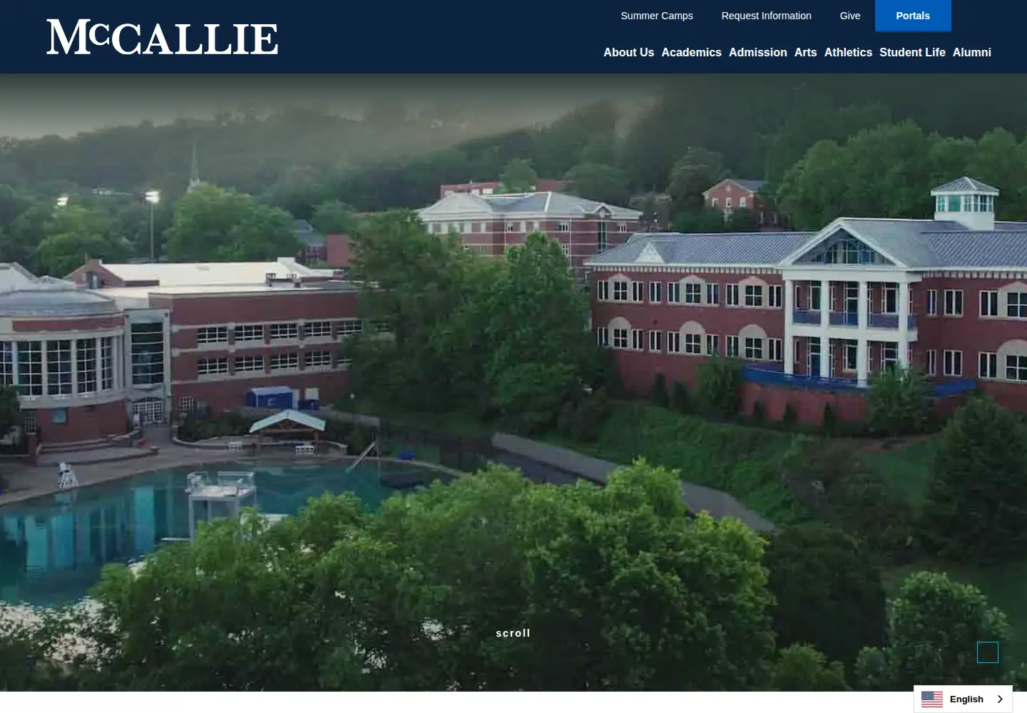 Screenshot of mccallie.org