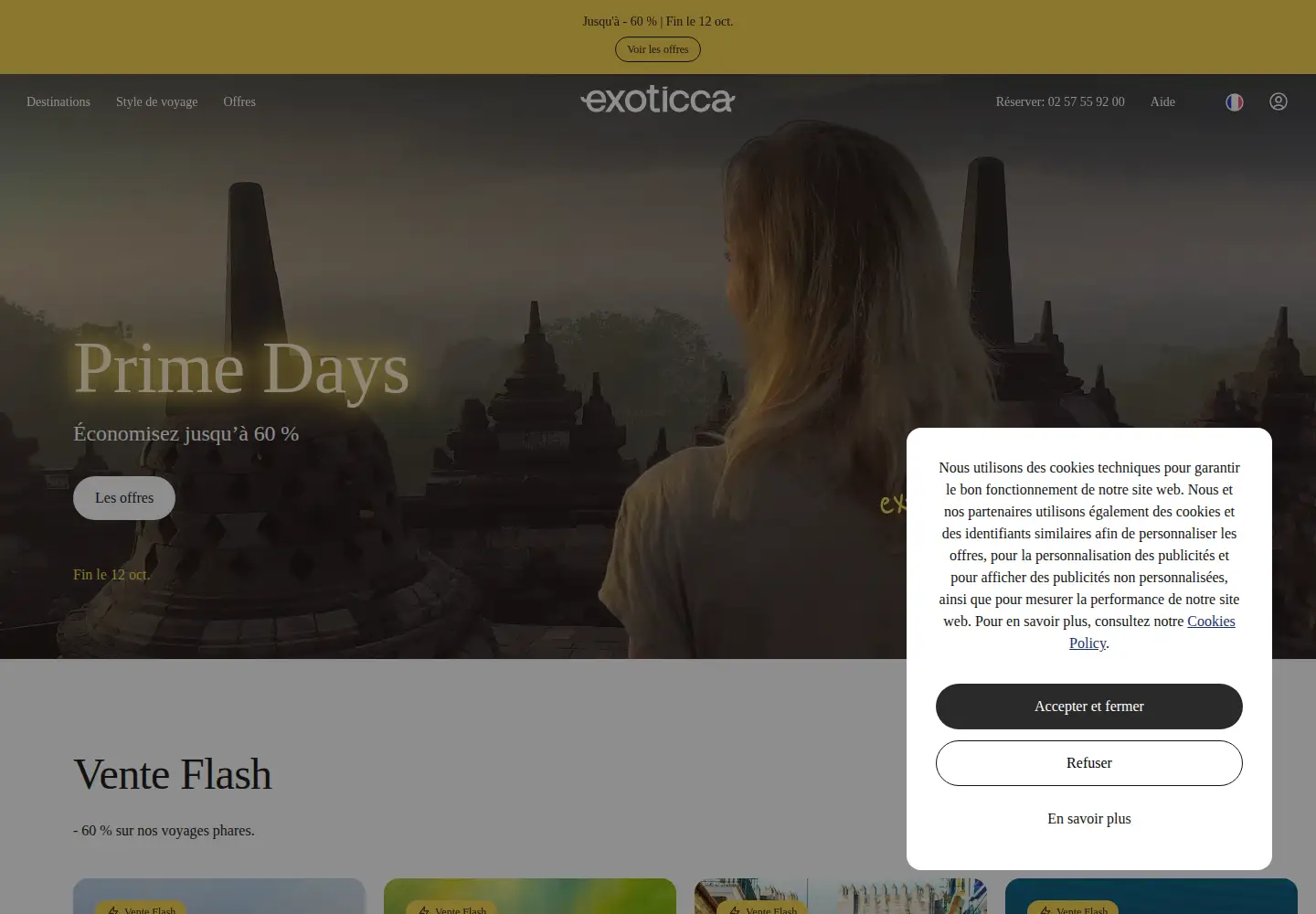 Screenshot of exoticca.com