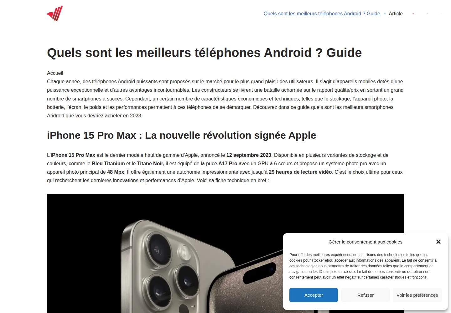 Screenshot of android-software.fr