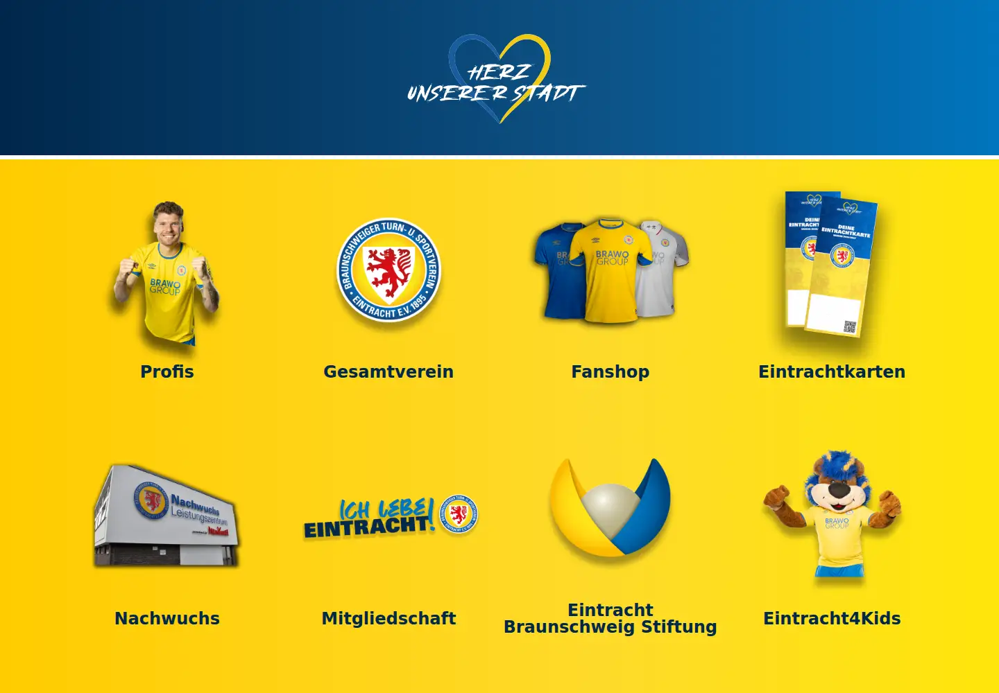 Screenshot of eintracht.com