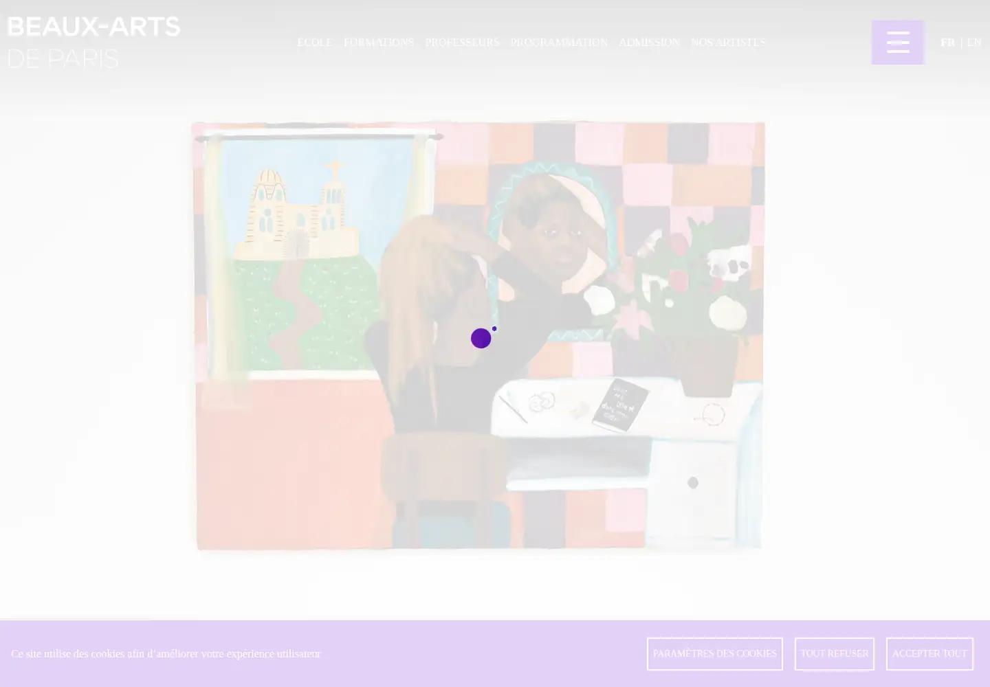 Screenshot of beauxartsparis.fr
