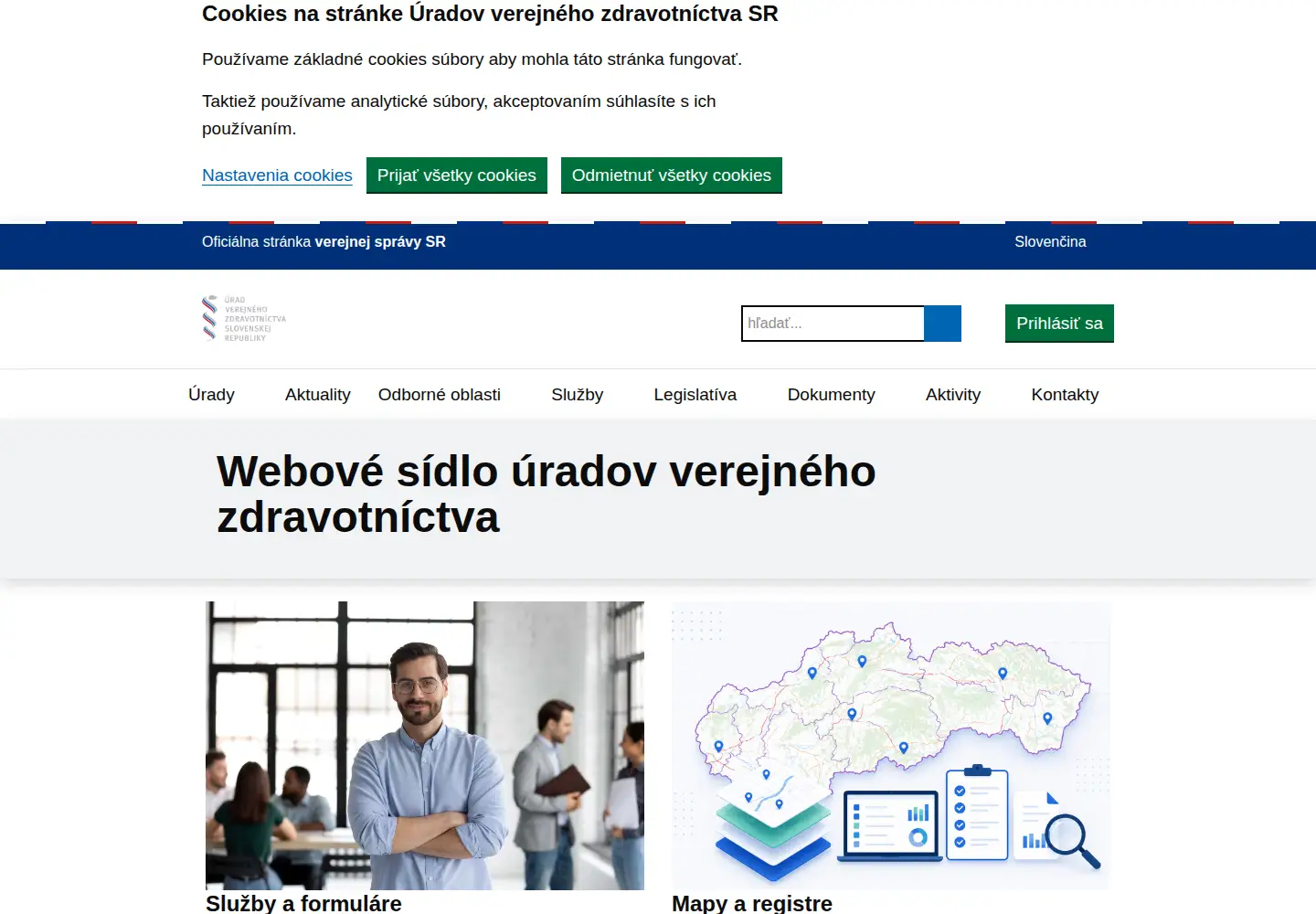 Screenshot of uvzsr.sk