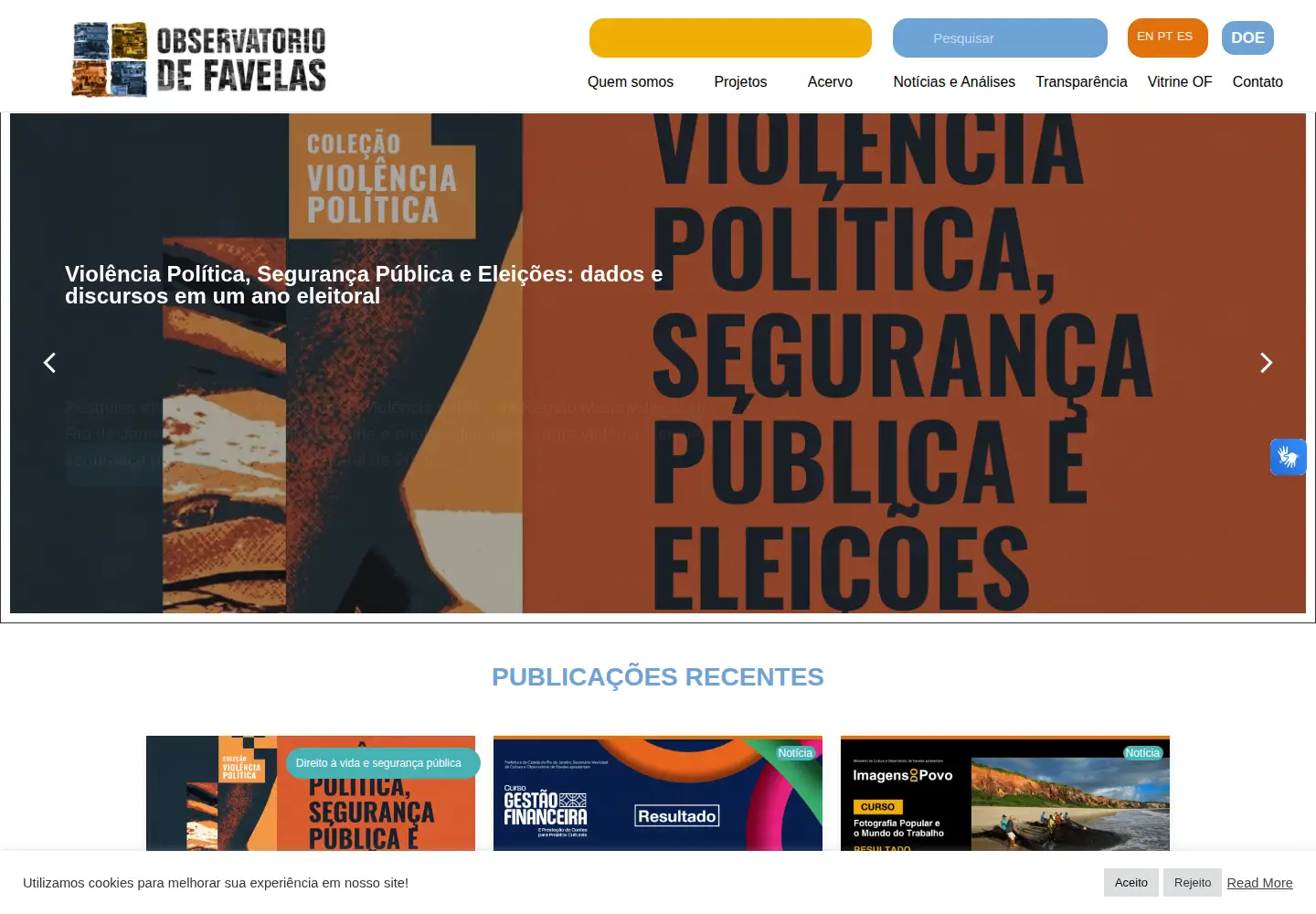 Screenshot of observatoriodefavelas.org.br