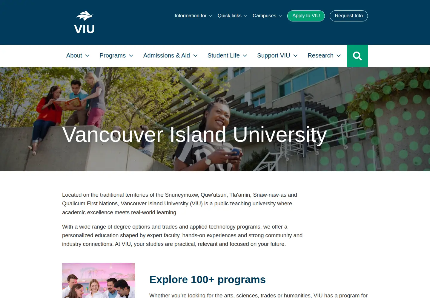 Captured homepage of mala.bc.ca in the current scan