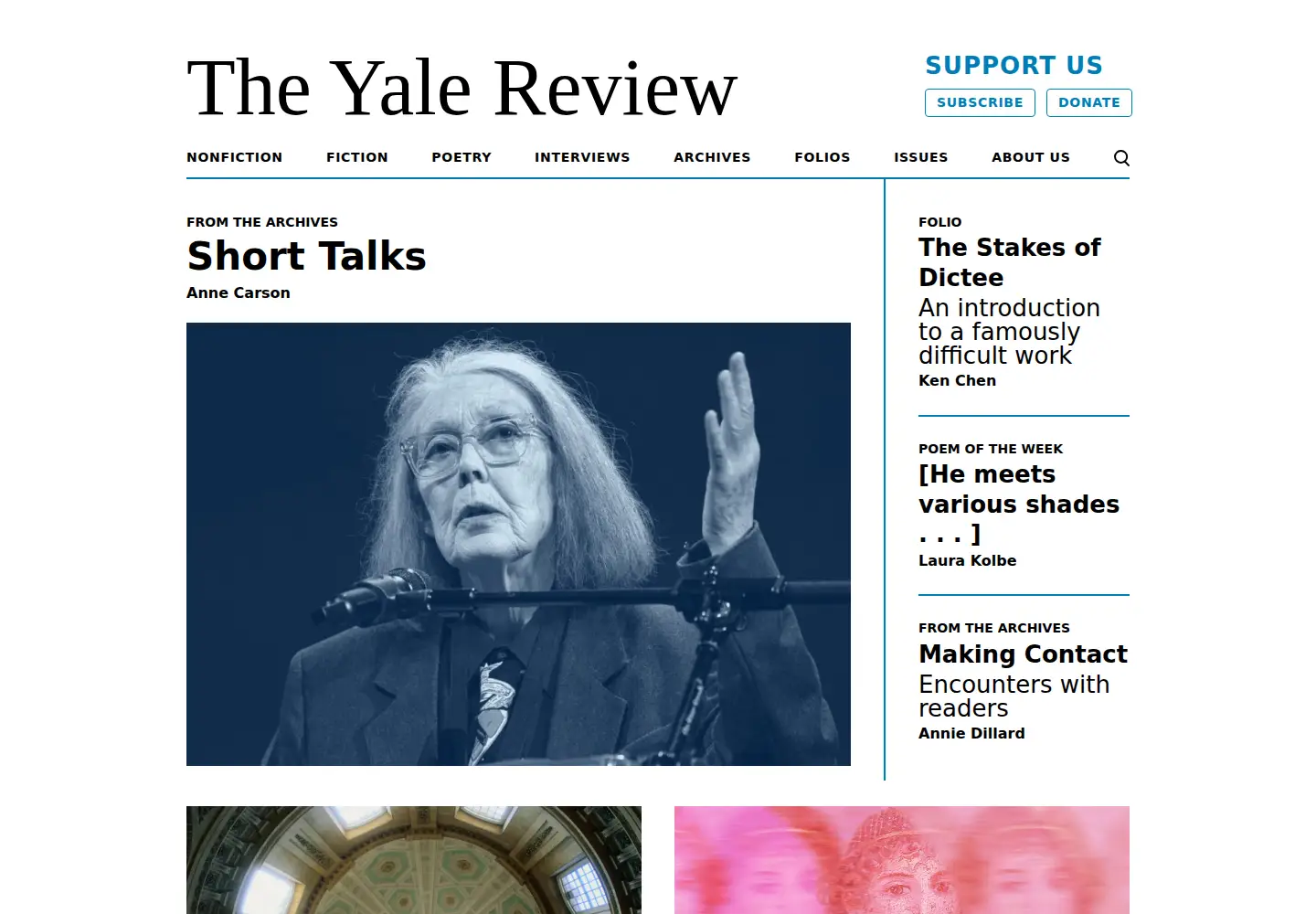 Screenshot of yalereview.org