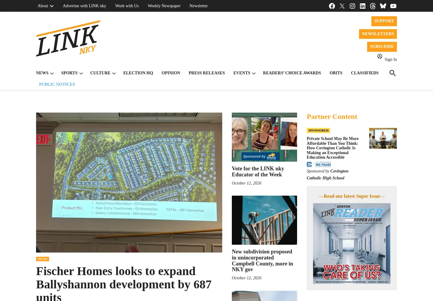 Captured homepage of linknky.com in the current scan