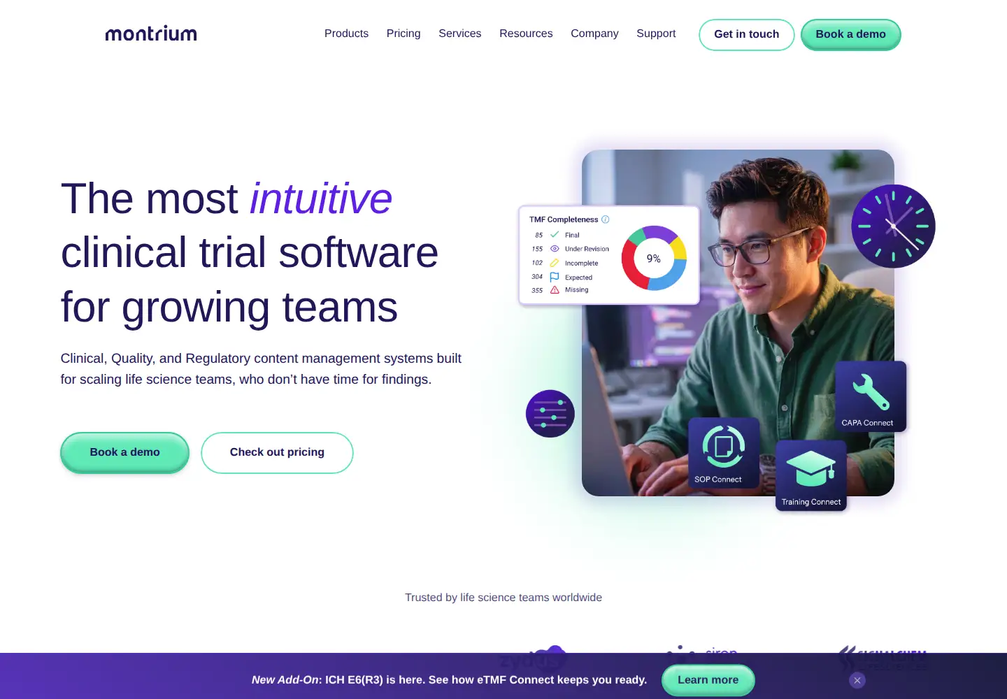 Screenshot of montrium.com