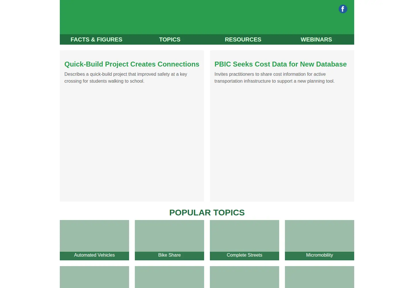 Screenshot of pedbikeinfo.org