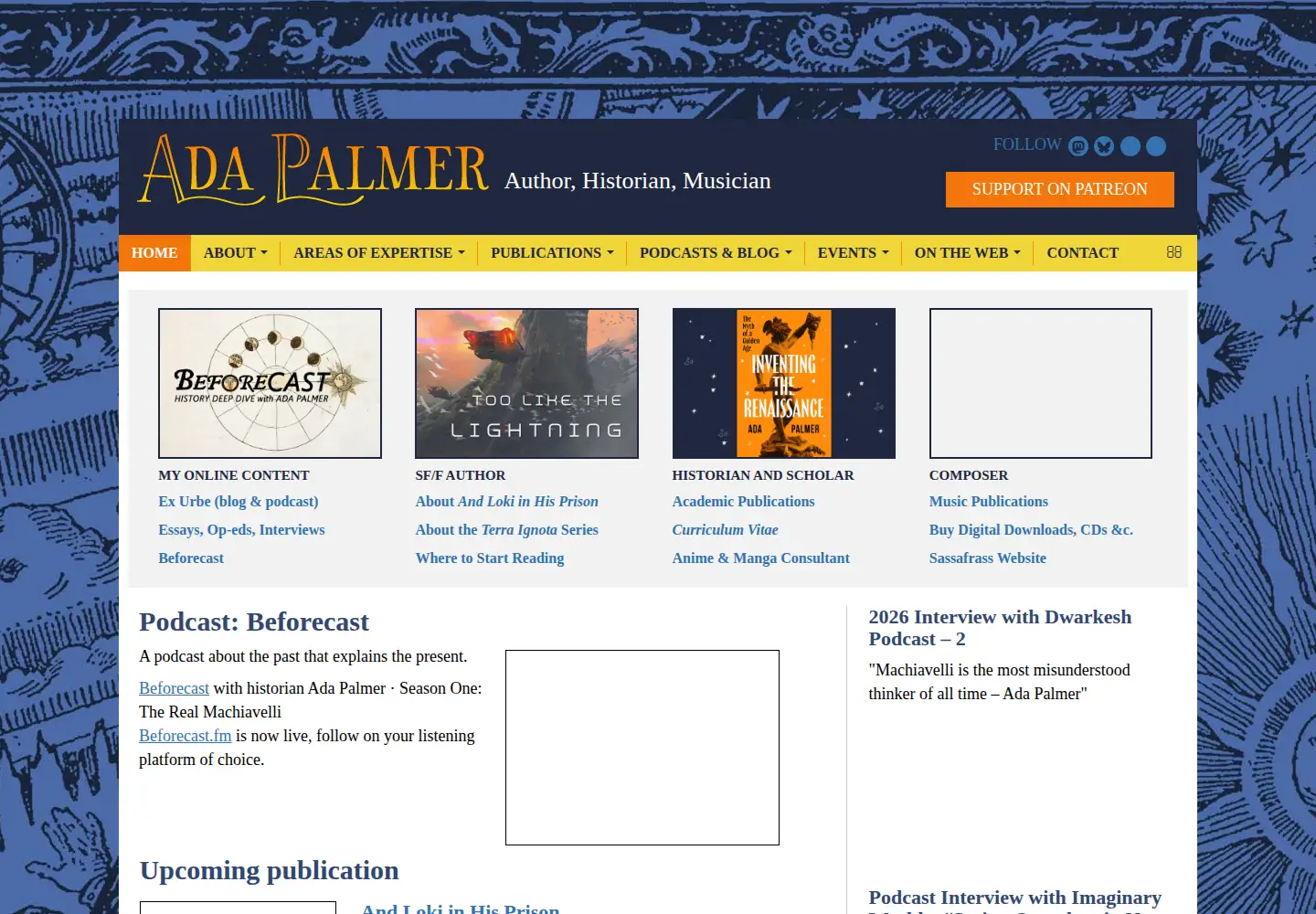 Captured homepage of adapalmer.com in the current scan