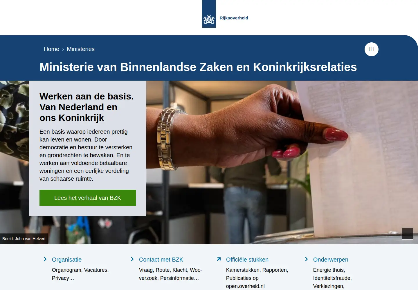 Screenshot of minbzk.nl