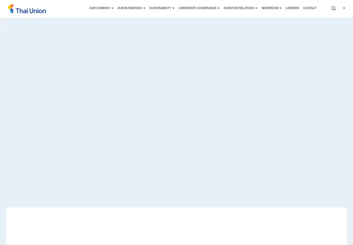 Captured homepage of thaiunion.com in the current scan