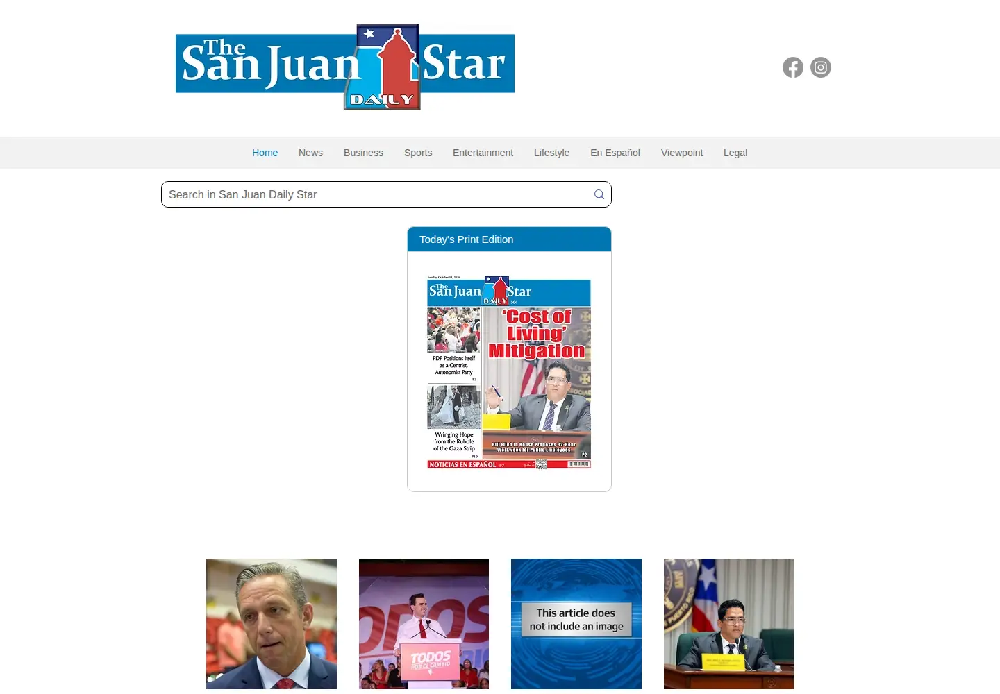 Screenshot of sanjuandailystar.com