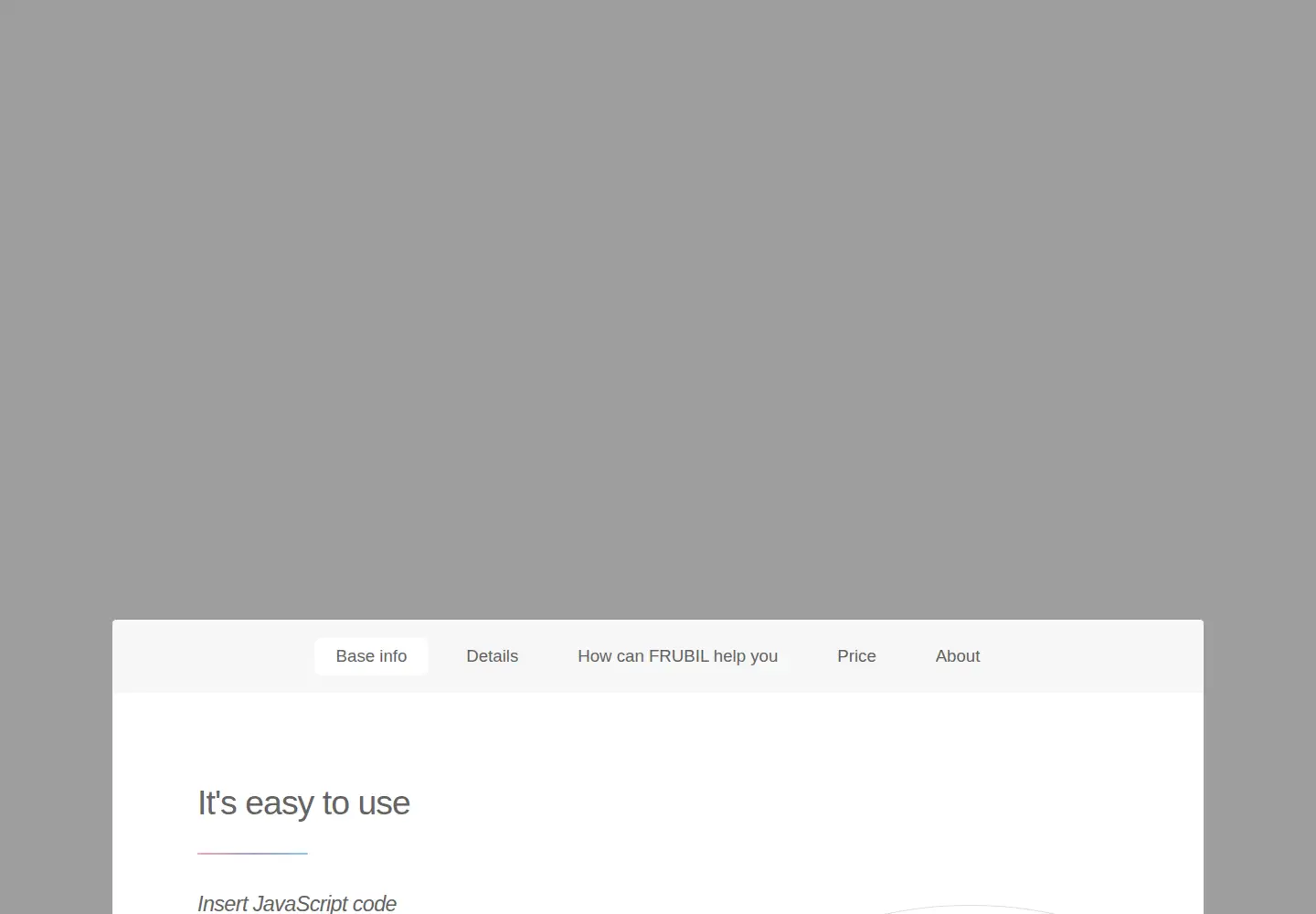 Screenshot of frubil.info