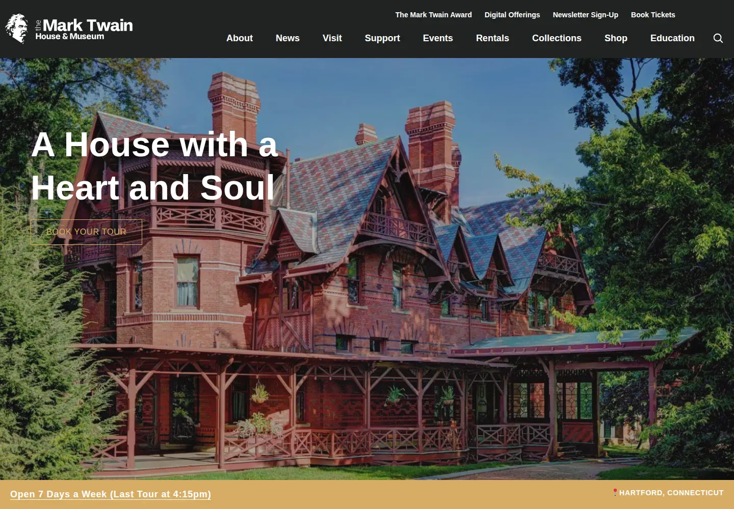 Screenshot of marktwainhouse.org